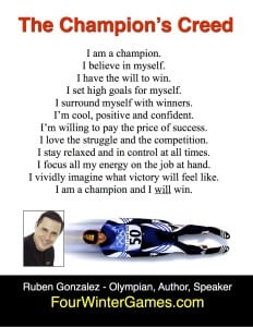 Olympic motivational speaker Ruben Gonzalez
