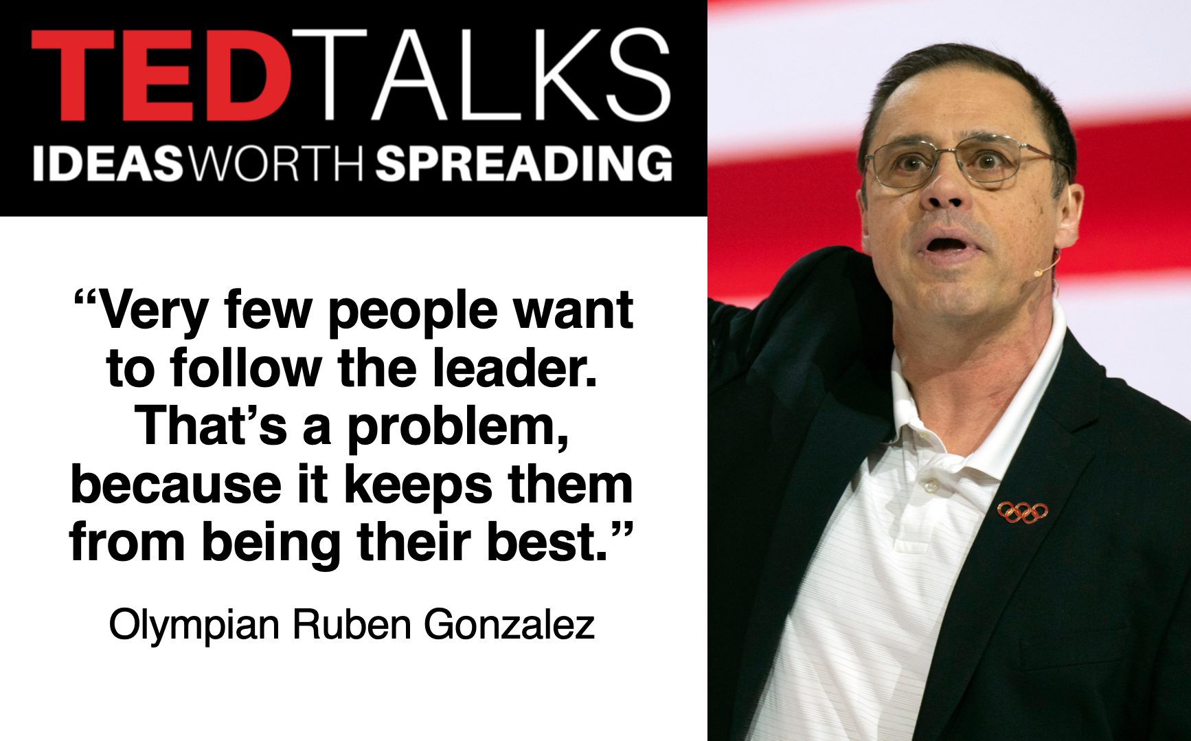 TED talk by TED speaker Ruben Gonzalez. A leadership TEDx talk that will help you achieve your goals faster.