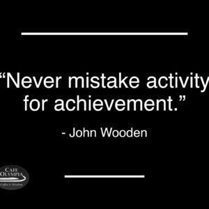 Success Sign: Wooden on Achievement