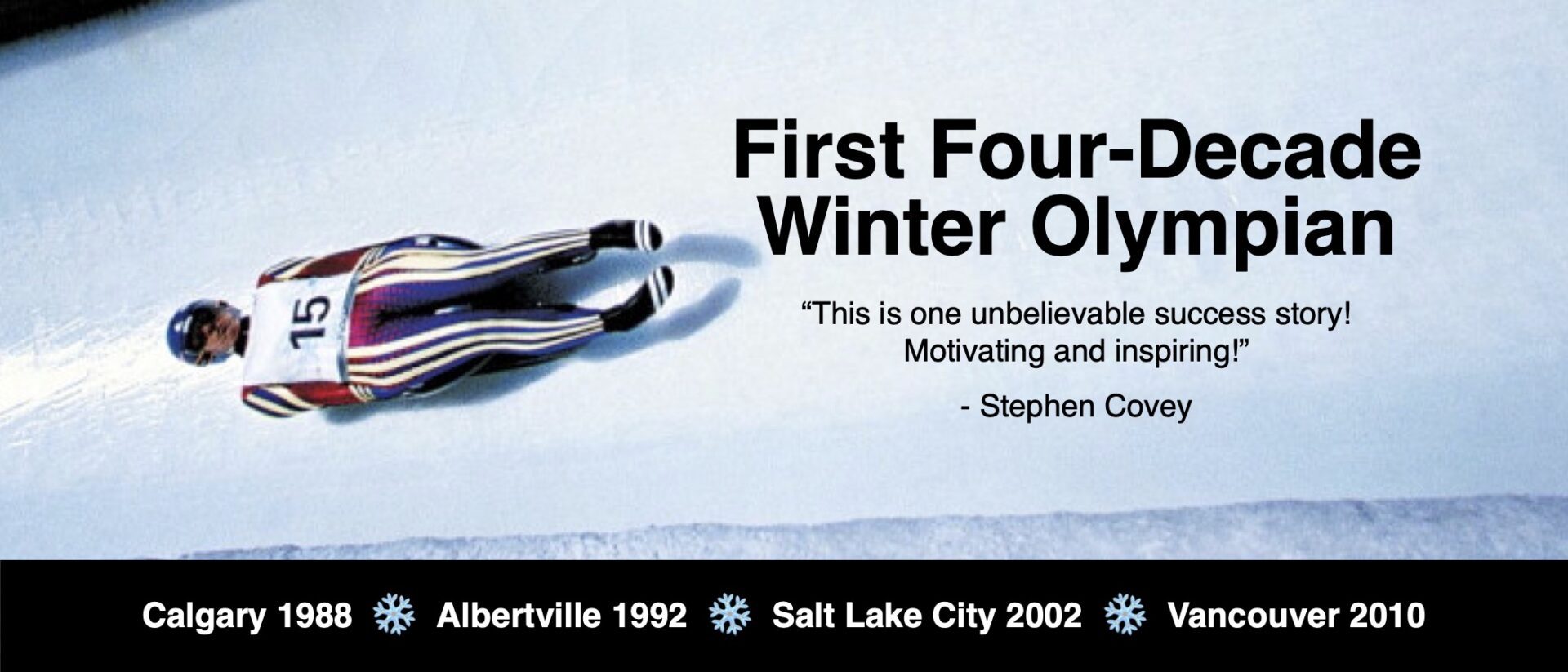 Olympic keynote speaker Ruben Gonzalez. First four-decade Winter Olympian. Inspiration, motivation, leadership, sales speaker.
